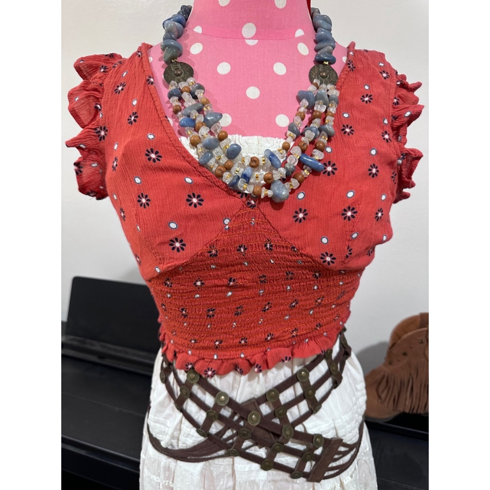 Women's Unbranded Top S Red